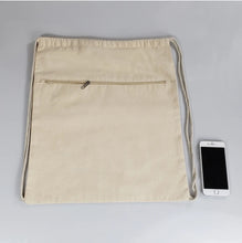 Load image into Gallery viewer, Zombie dog draw string backpack with zipper