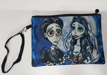 Load image into Gallery viewer, Linen Canvas Make up bag-The dead bride - 9.25&quot; x 6.5&quot;