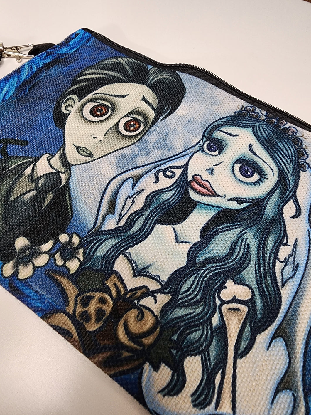 Linen Canvas Make up bag-The dead bride - 9.25