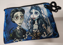 Load image into Gallery viewer, Linen Canvas Make up bag-The dead bride - 9.25&quot; x 6.5&quot;