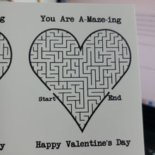 Load image into Gallery viewer, Button eyed themed valentine&#39;s day cards