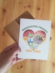 Unexpected friends cards