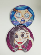 Load image into Gallery viewer, Button Eyes Mini Coaster Set