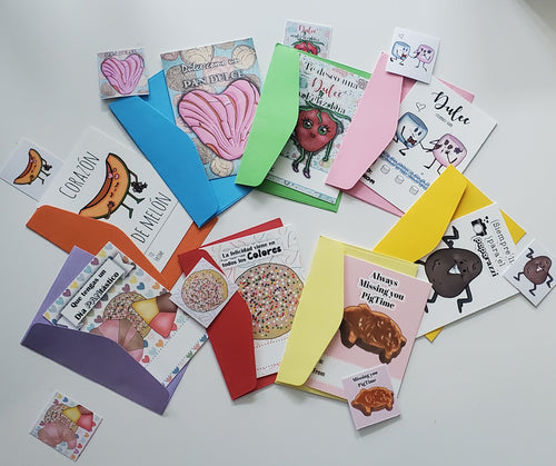 Latinx themed valentine's day cards