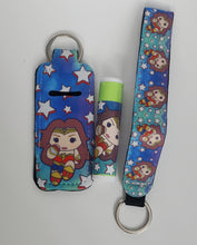 Load image into Gallery viewer, SUPER HERO chapstick and wristlet