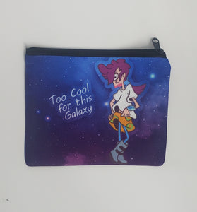 Galaxy girl Small coing bag 4.5" x 6"