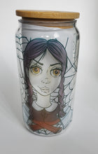 Load image into Gallery viewer, Glass tumber goth girl