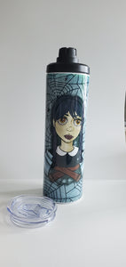 Goth girl 30 oz tumbler with water bottle top