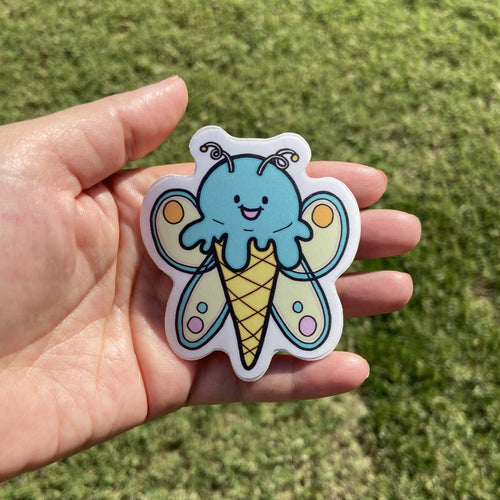 Butterfly Ice Cream Vinyl Sticker