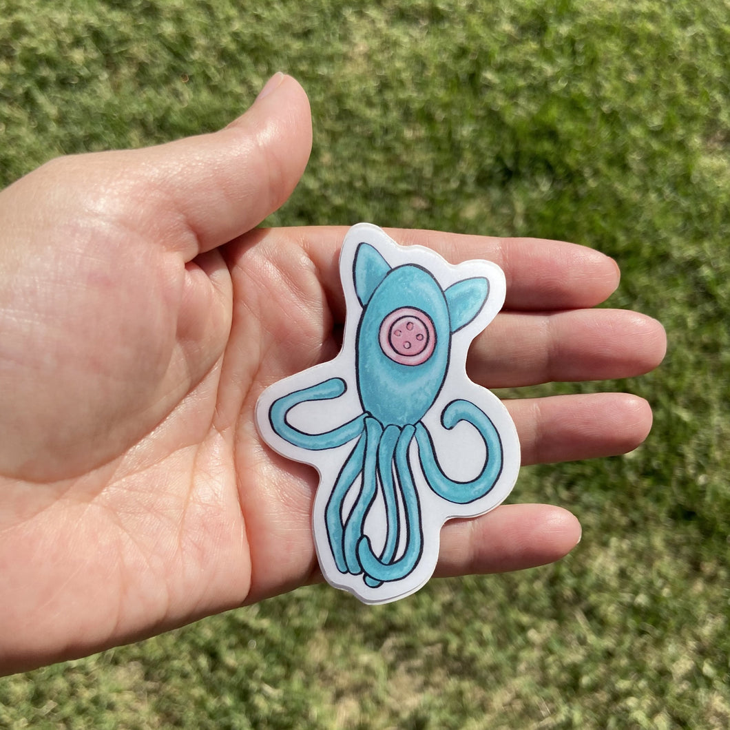 Octopus doll Vinyl Sticker