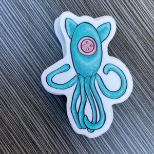 Octopus doll Vinyl Sticker