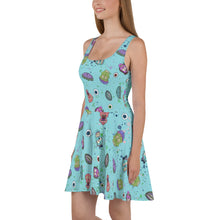 Load image into Gallery viewer, Zombie Halloween Skater Dress